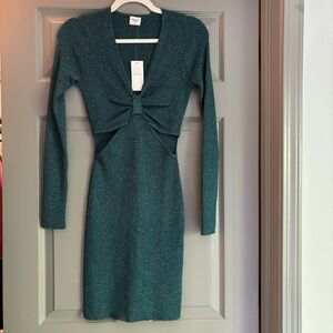 Abercrombie sparkly sweater mini dress